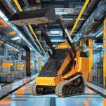 TK400 Μίνι Φορτωτής Skid Steer Φορτωτής